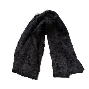 Simply Vera by Vera Wang Fuzzy Black Infinity Scarf